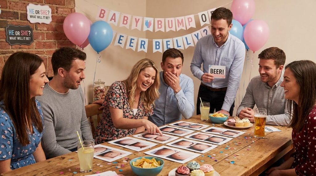 Baby Bump or Beer Belly game | Gender Reveal Party Games