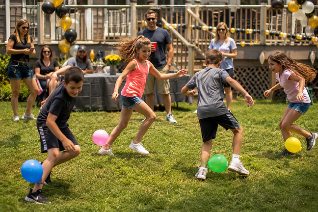 Balloon Stomp Graduation Party Game