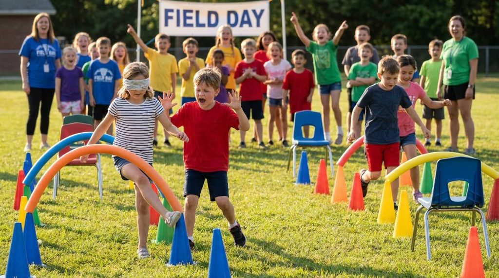 Blindfolded Maze Walk | Field Day Team Games