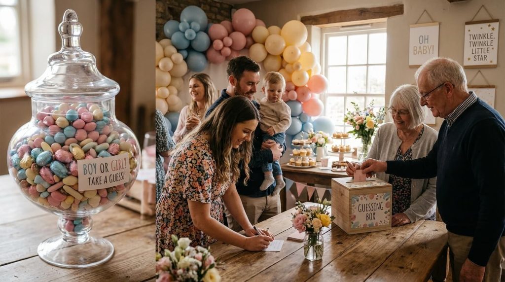 Guess How Many Candies game | Gender Reveal Party Games