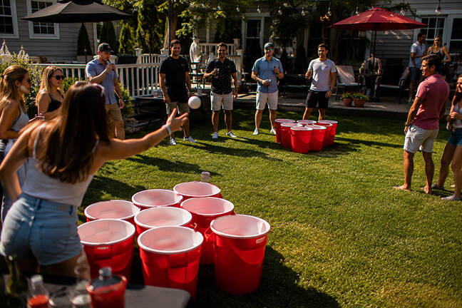 Life-Size Pong (Backyard Beer Pong)