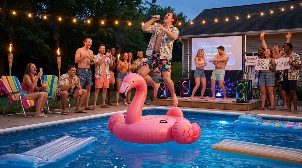 Run a Poolside Karaoke Competition