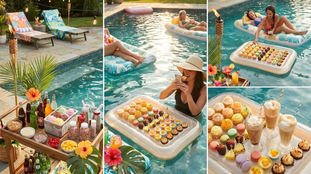 Set Up a Floating Dessert Station