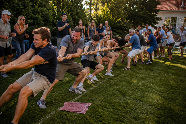 Tug of War lawn game