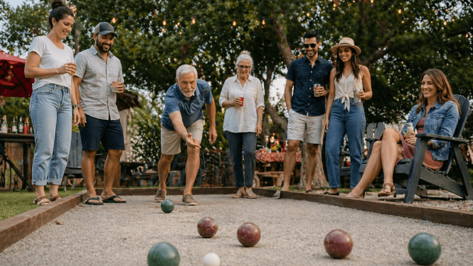 Bocce Ball Outdoor Game for Adults | outdoor party games